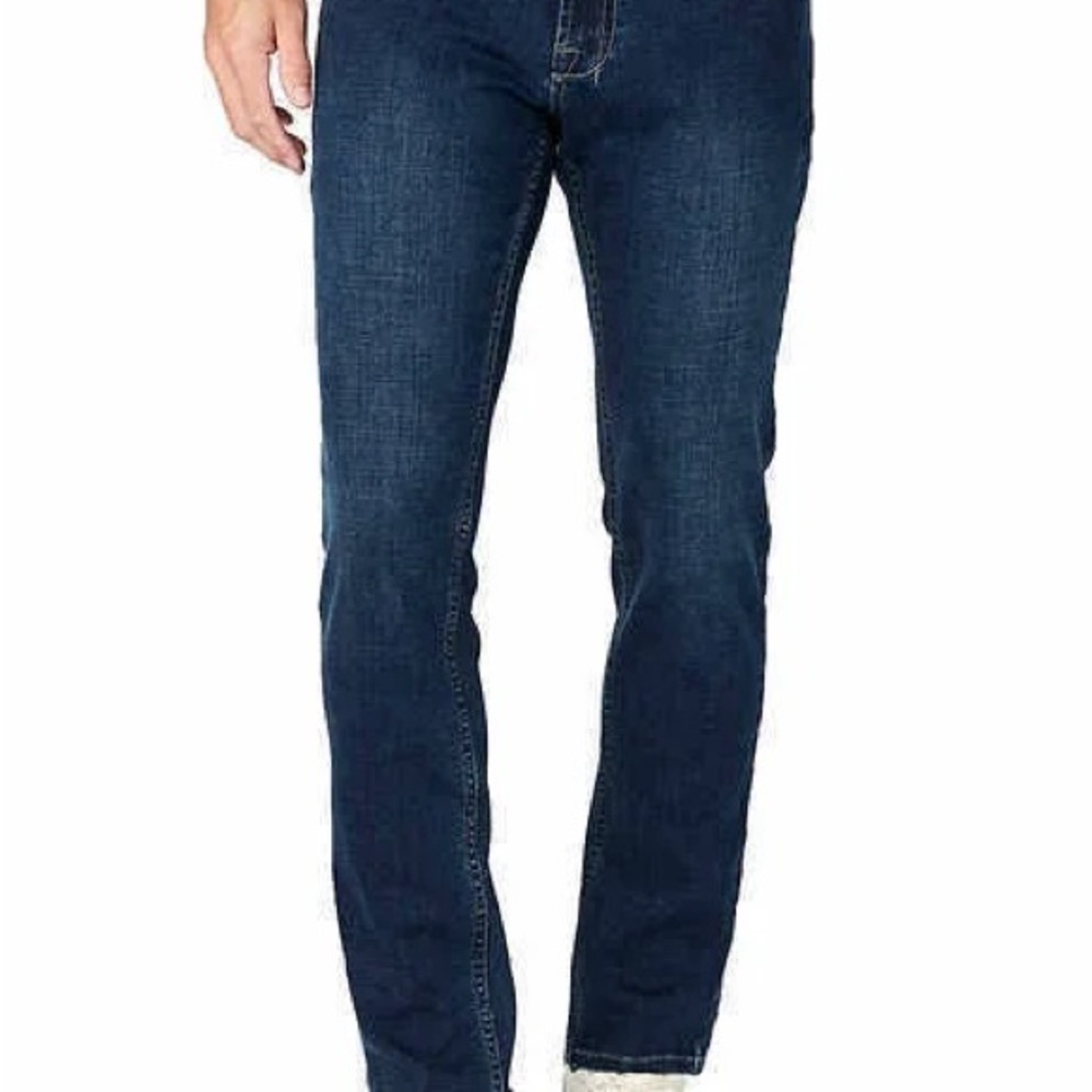 Dark Blue 40x30 Slim Fit Jeans with Tailored Elegance